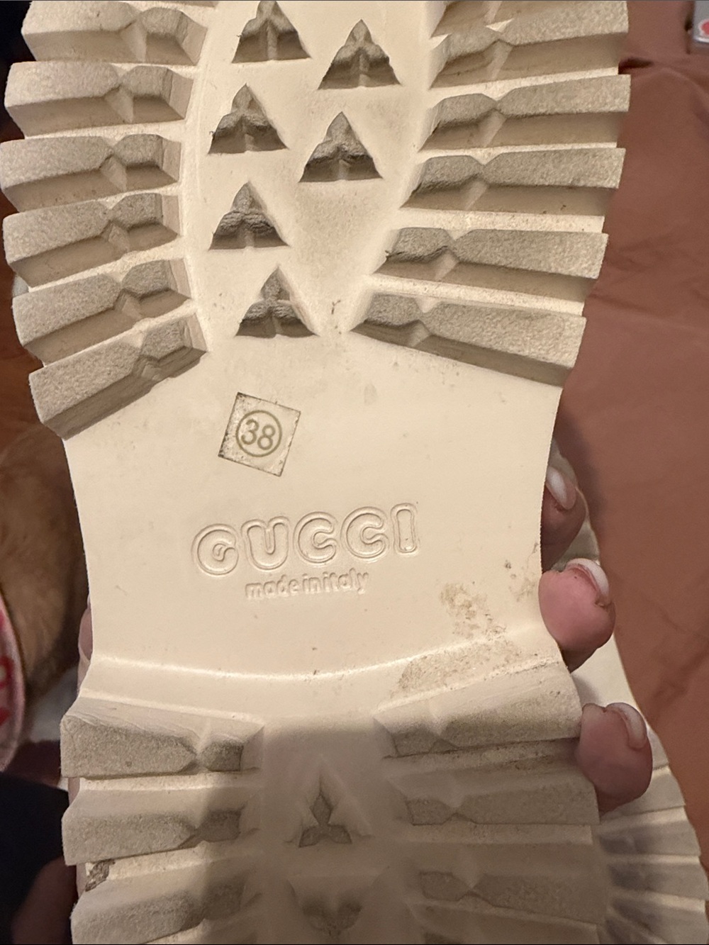 Gucci Rubber Monogram GG Mules - Picture 4 of 4